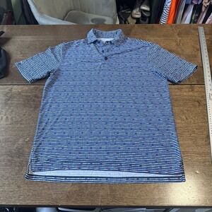 Mens Small Ibkul golf polo shirt blue